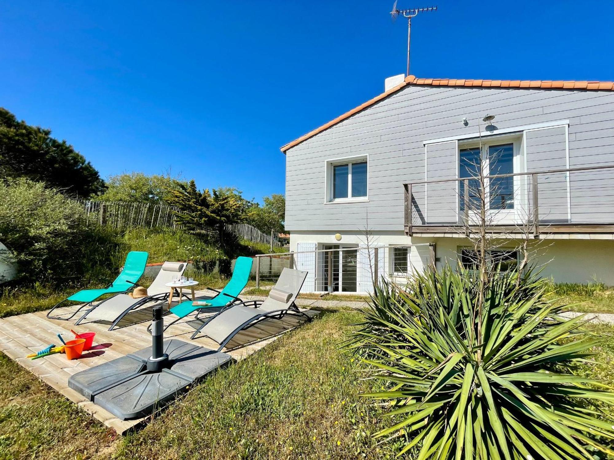 Maison Familiale Au Calme, Proche Plage, 9 Couchages, Terrasses, Wifi, Garage Velo - Bretignolles-Sur-Mer - Fr-1-231-203 Eksteriør billede