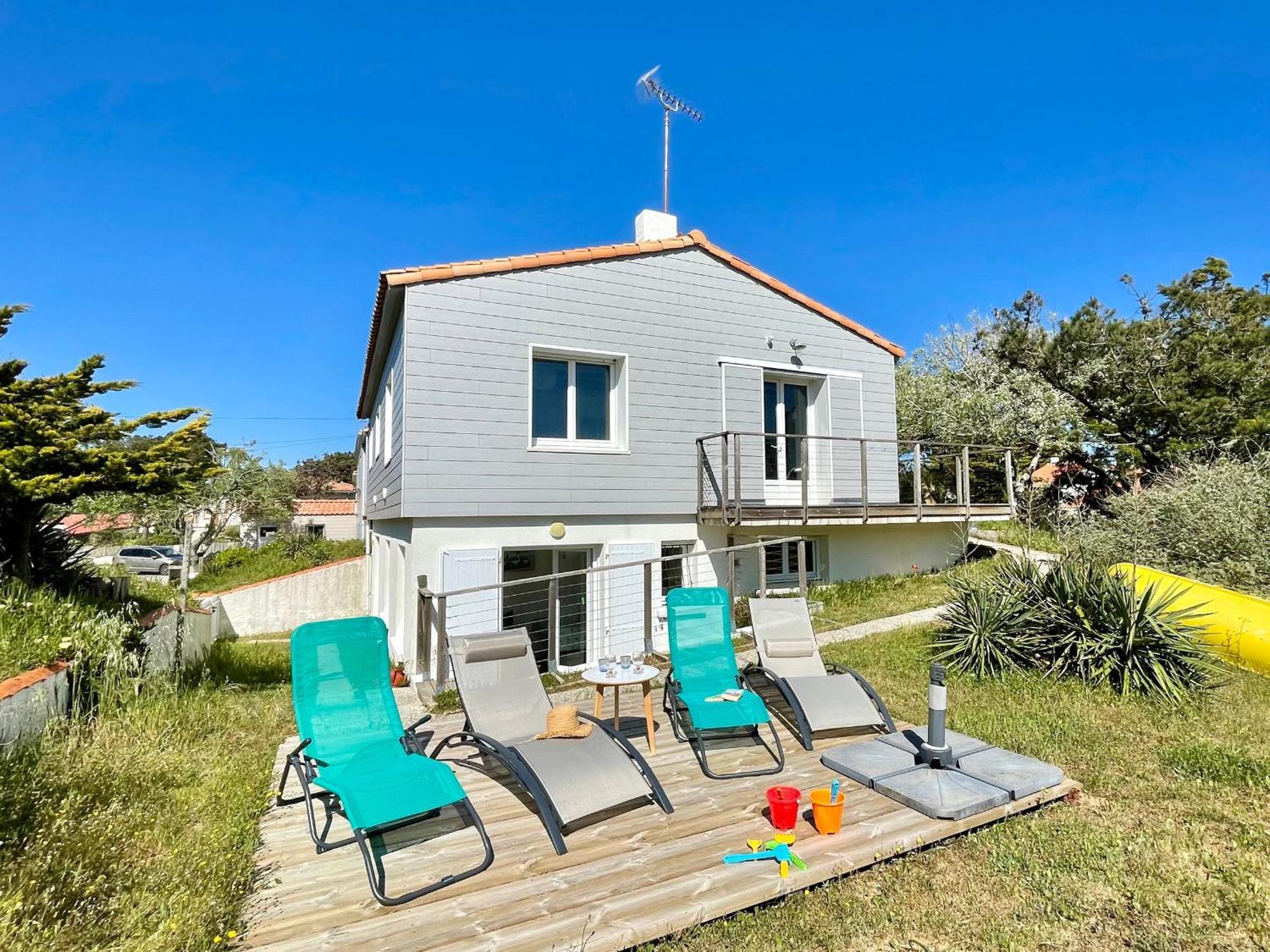 Maison Familiale Au Calme, Proche Plage, 9 Couchages, Terrasses, Wifi, Garage Velo - Bretignolles-Sur-Mer - Fr-1-231-203 Eksteriør billede