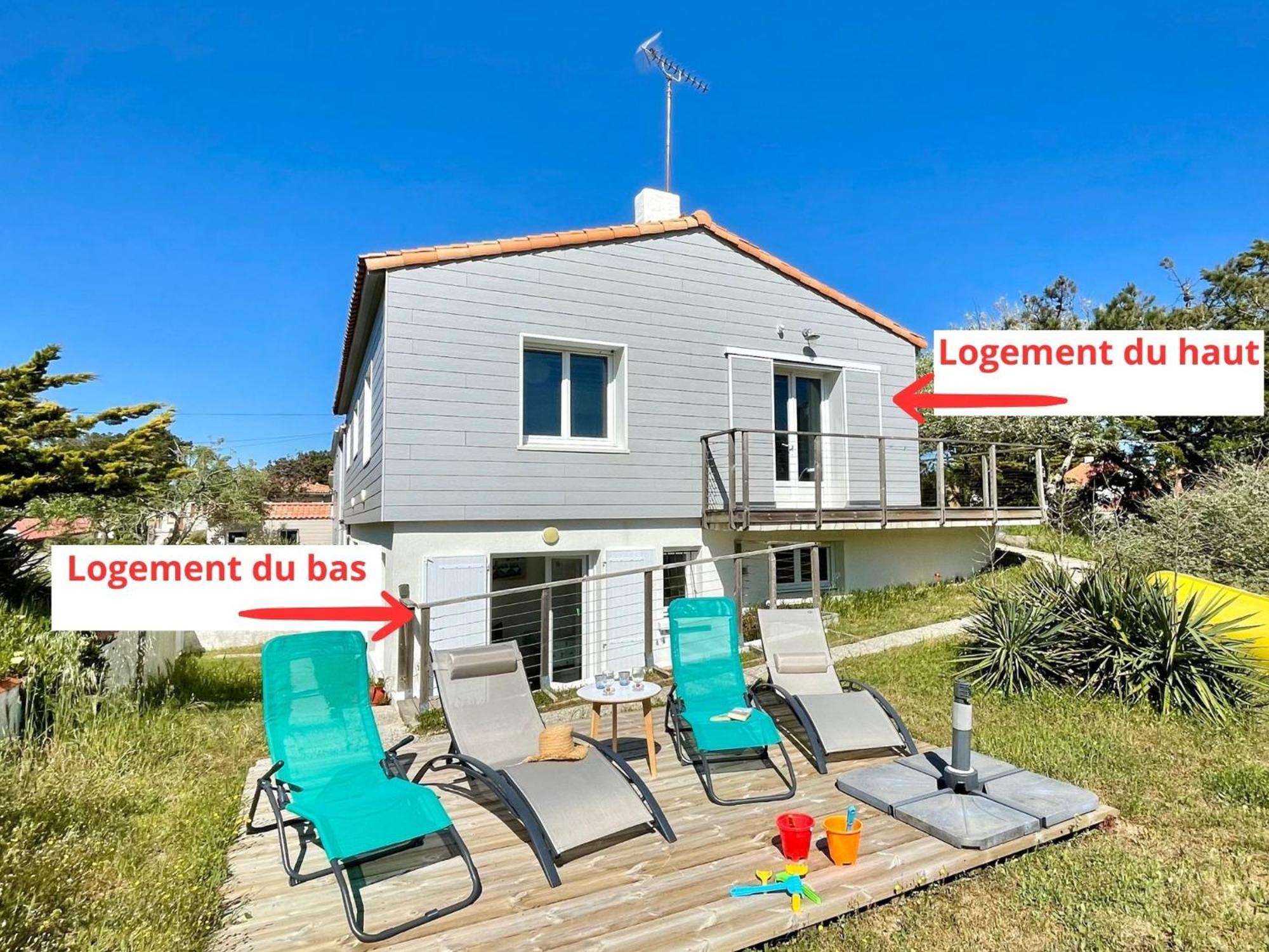 Maison Familiale Au Calme, Proche Plage, 9 Couchages, Terrasses, Wifi, Garage Velo - Bretignolles-Sur-Mer - Fr-1-231-203 Eksteriør billede